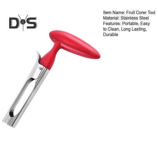 Herramienta para Quitar el Corazón de la Fruta con Cuchillas Serradas Afiladas Fácil de Usar Portátil Multifunción Cortador de Fruta Descorazonador