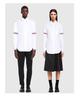 TB shirt unisex TB loose casual Oxford spinning couple simple trendy brand color stripe woven white shirt