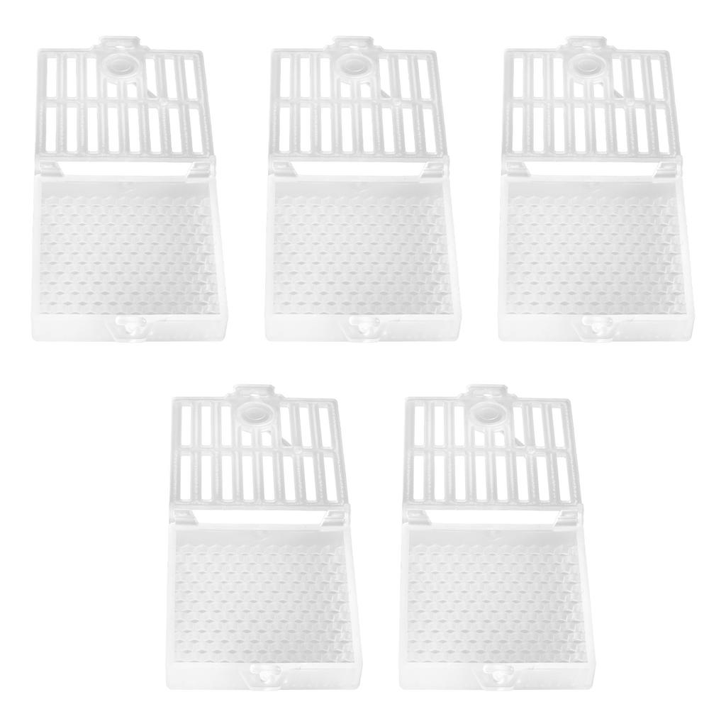 5Pcs Queen Bee Catcher Cage Plastic Queen Rearing Transport Cage Tool Beekeeping Accessory