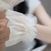 New Removable Flared Cuffs Tulle White False Sleeve Ornaments Detachable Sleeves Cuffs Nail Art Accessories