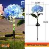Hydrangea Solar-Powered Outdoor Flower Lamp: Cross-border Waterproof Decorative Light for Lawn and Courtyard.
