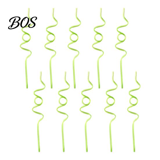 Ultra-long Curved Straws 10PCS PET Straws, Reusable Creative Shapes Fun Plastic for Kids Adults Party Games Smoothies Juice Drinks Drinking