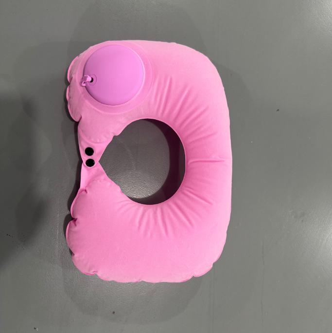 

Inflatable U-Shaped Travel Pillow - Portable Neck Support for Airplanes, Trains, and Buses
