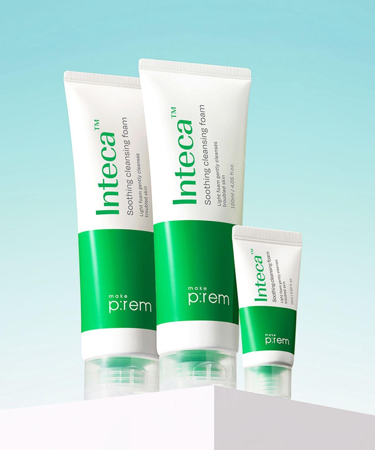 Inteca Soothing Cleansing Foam Special Set (2 x 120ml + 15ml)