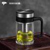 WANXIANG Double-Layer Glass Mug with Handle