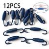 12 Pcs Motorcycles Universal Stainless Steel Exhaust Pipe Spring Hook 68mm 2.68" 719144486907|