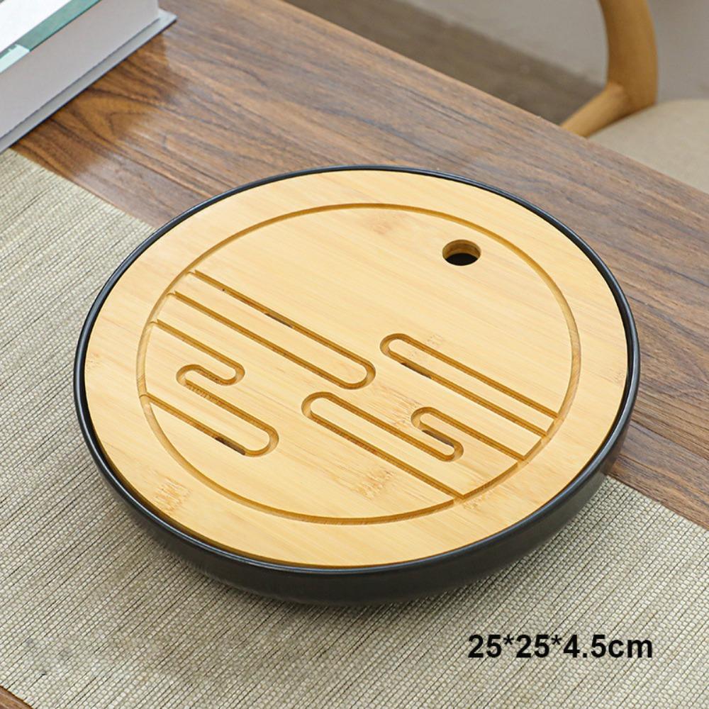 New Bamboo Chinese Tea Trays Eco-Friendly Multistyles Kung Fu Tea Trays Home Use Table Water Storage Trays Chinese Tea Serving