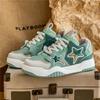 New Retro Versatile Men's Casual Board Shoes with Thick Soles Durable Lightweight Comfortable Personalized Lace Up Sneakers