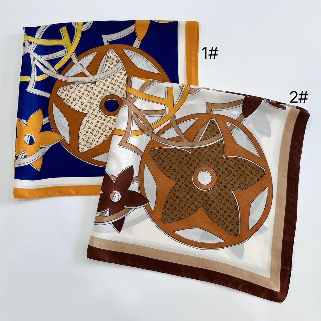 European and American silk scarves retro-printed paisley pattern 71 square scarf bag head versatile scarf