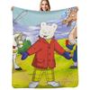 Coperta da avventure dell'orsetto Rupert Coperta morbida tinta unita per divano letto