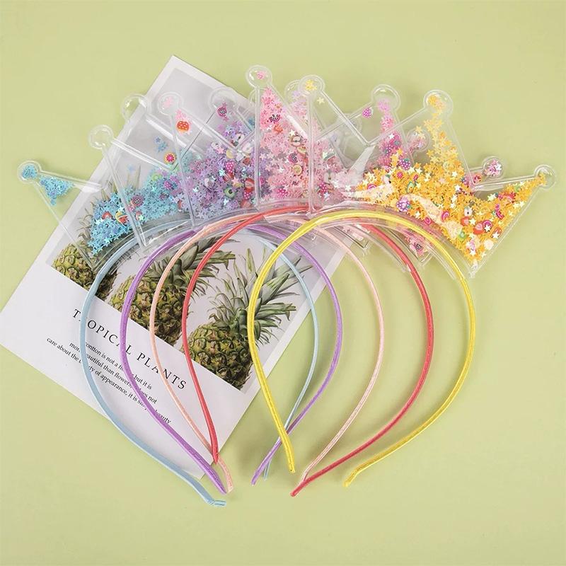 1PCS Cute Glitter Cat Ear Hair Bands for Girls Crown Colorful GirlsParty Headwear Kids Fashion Hair Accessories  FDr09