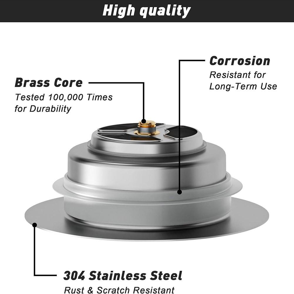 Compact Design Leak-Proof Strainer Stainless Steel Sink Strainer