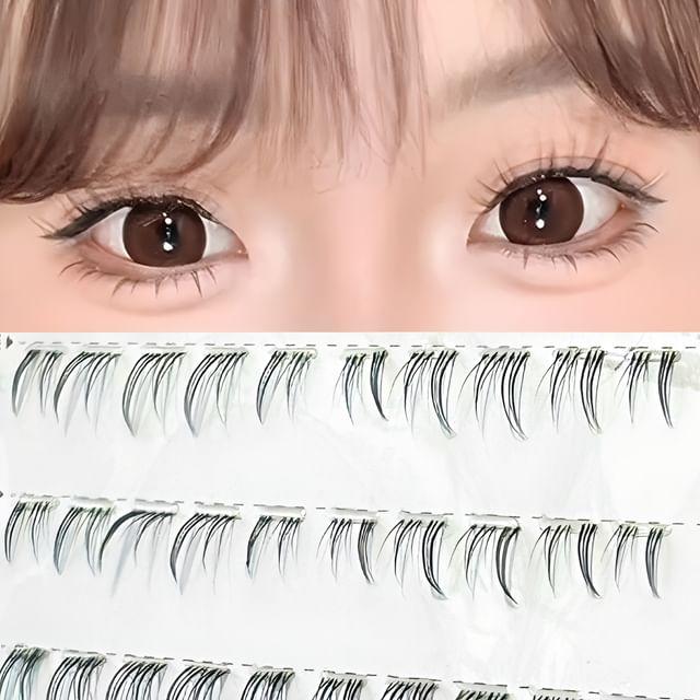 Bonnie Wisp - Natural Glue-free Bottom Multipack False Eyelashes Cluster Black