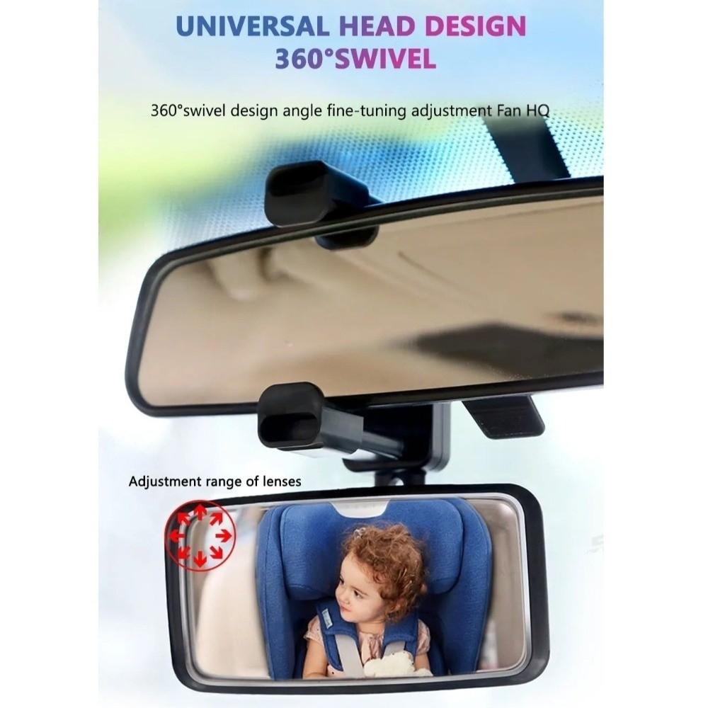 Adjustable Car Baby Observing Mirror 360-Degree Rotation Car Auxiliary Mirror  Kids