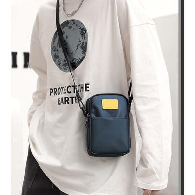 Marsupio da uomo, borsa da petto, semplice e alla moda, borsa a tracolla sportiva multifunzionale, borsa per cellulare