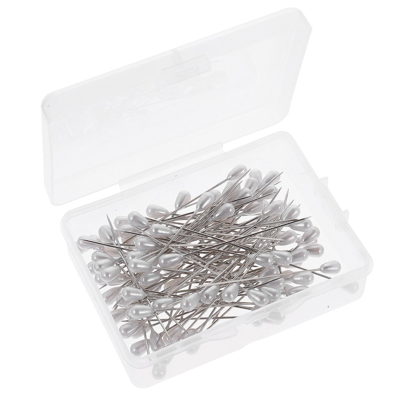 

100 шт. швейных булавок, искусственных цветов, игл для изготовления ювелирных изделий, вышивки, прямых аксессуаров DIY, жемчуга 5.5X0.5cm