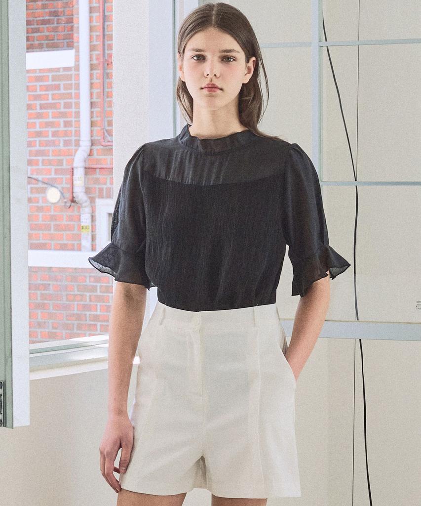 SLOWLOLLI Mixed Layered Blouse_2 Colors