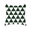 New Green Geometric Pillowcase Houndstooth Lattice Antler Plaid Sleeping Pillow Cover