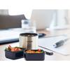 Tiger Thermos (TIGER) Tiger Thermos Thermal Lunch Box Stainless Steel Lunch Jar Bowl Holds Approximately 2.3 Cups with Pouch Black LWY-E461-K Tiger
