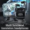 144 Languages Real Time Translator Earbuds ANC Noise Cancelling Wireless BT 5.4 Two-Way Translator Earbuds for Business Travel