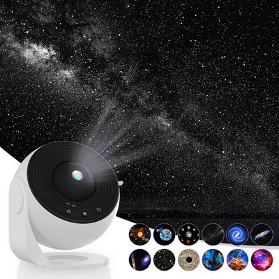 Starry Sky Projector Bedroom Planetarium Projector Ultra Clear Galaxy Night Light with 4K Replaceable 12 Galaxy Discs 360 Degree Rotating Sky Light