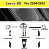 For Lexus ES240 350 2006-2012 Car-Styling 3D/5D Carbon Fiber Car Interior Center Console Color Molding Sticker Decals