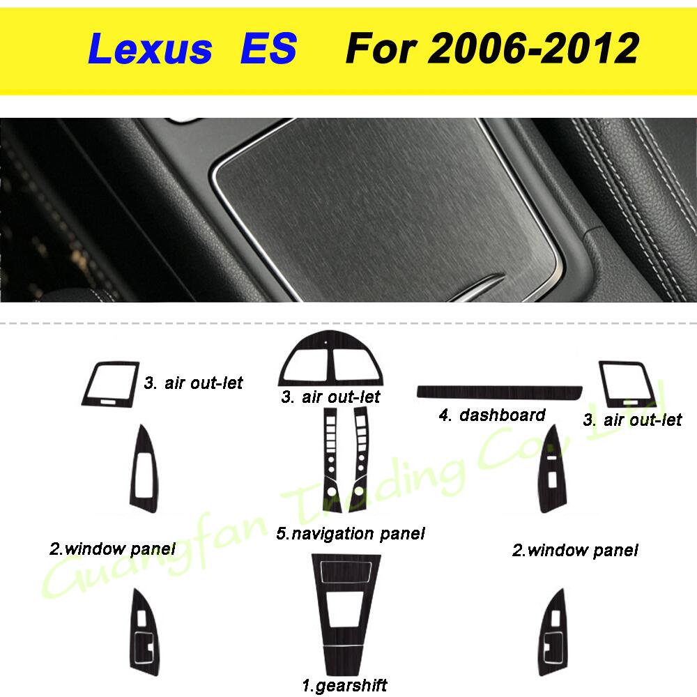 For Lexus ES240 350 2006-2012 Car-Styling 3D/5D Carbon Fiber Car Interior Center Console Color Molding Sticker Decals