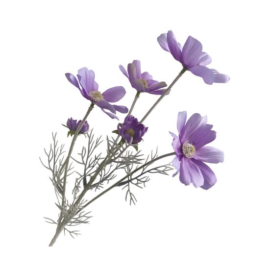 Künstliche Cosmeenblüten 6 Köpfe Kunstseiden-Cosmeen mit Stiel Falscher Wildblumenstrauß für Vase Hochzeitsparty Frühling Sommer Heimdekoration