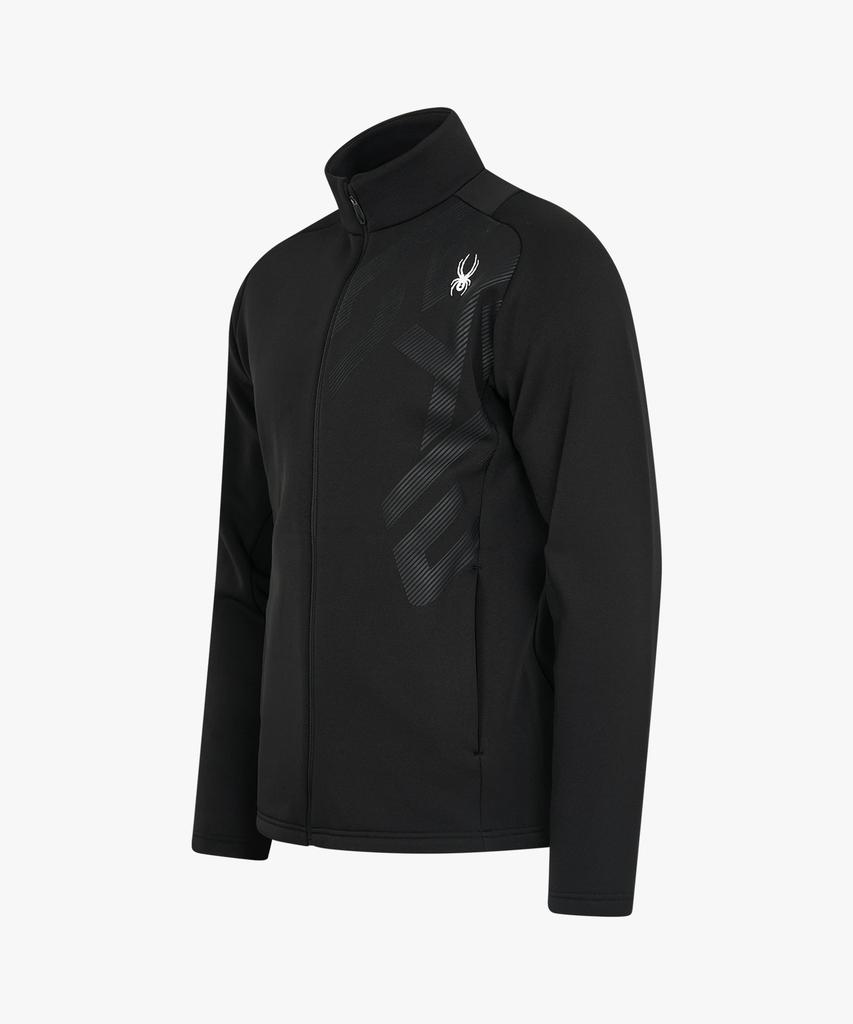 Spyder Men'S Big Letter Logo Track Top Jacket Spkwcnft001Mblk