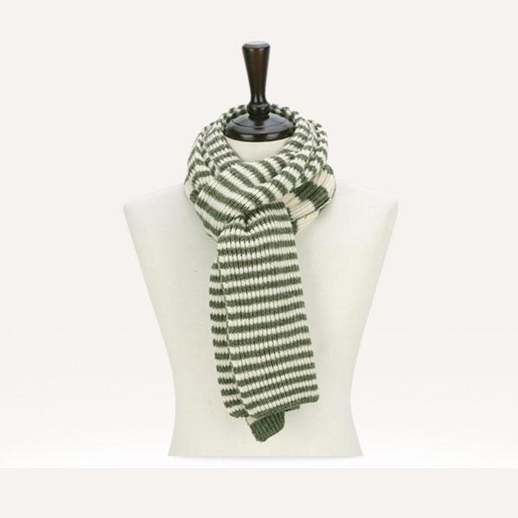Women's Muffler Neck Warmer Autumn Winter Couple Striped Scarf 122YNM