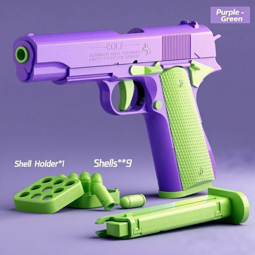 Новый Продающийся Морковный Пистолет 1911 Игрушки для Ручной Хватки Пневматический Кольт Модель Декомпрессия Непрерывная Выбрасывающая Гильзы Детская Игрушка