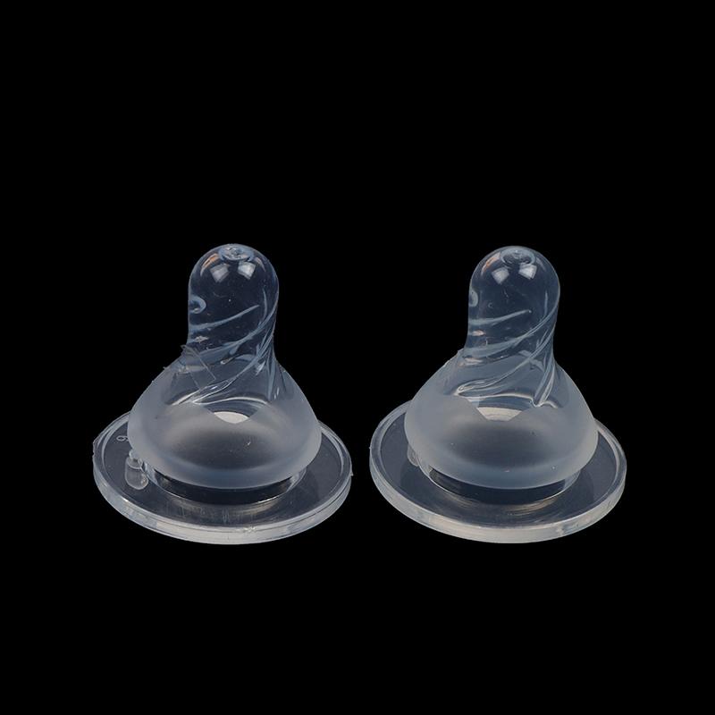 Přírodní flexibilní měkký silikonový dudlík náhradní bradavka krmná láhev na mléko