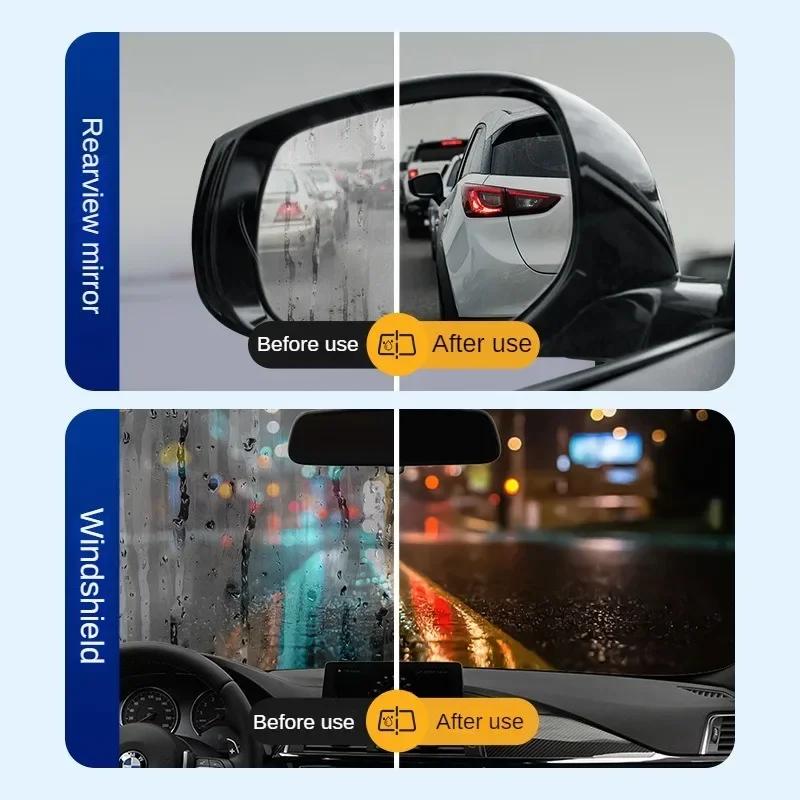 Autoglas Anti-Regen Spray Auto Wasserabweisendes Beschichtungsmittel Wasserdicht Regendicht Antibeschlag Glasreiniger Auto Windschutzscheibe Klar