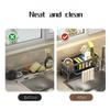Kitchen Sponge Rack Drain Water Place Dish Soap Organize Rags Multi Functional Large Capacity Countertop and Store Items