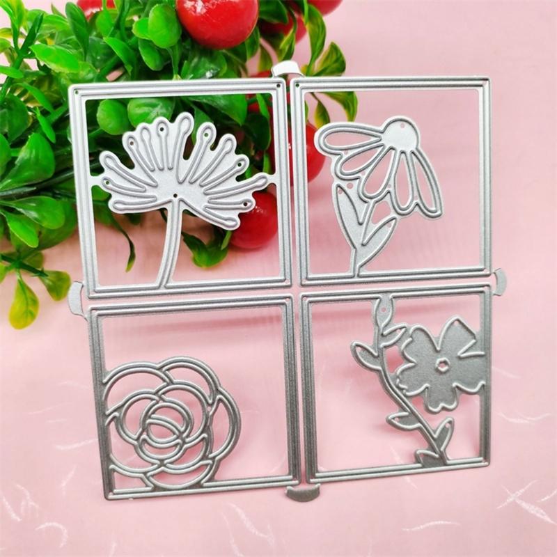 Rose Flower Metal Cutting Dies DIY Craft Carbon Steel Embossing Template Stencil Scrapbooking for Card Die Cuts Mold