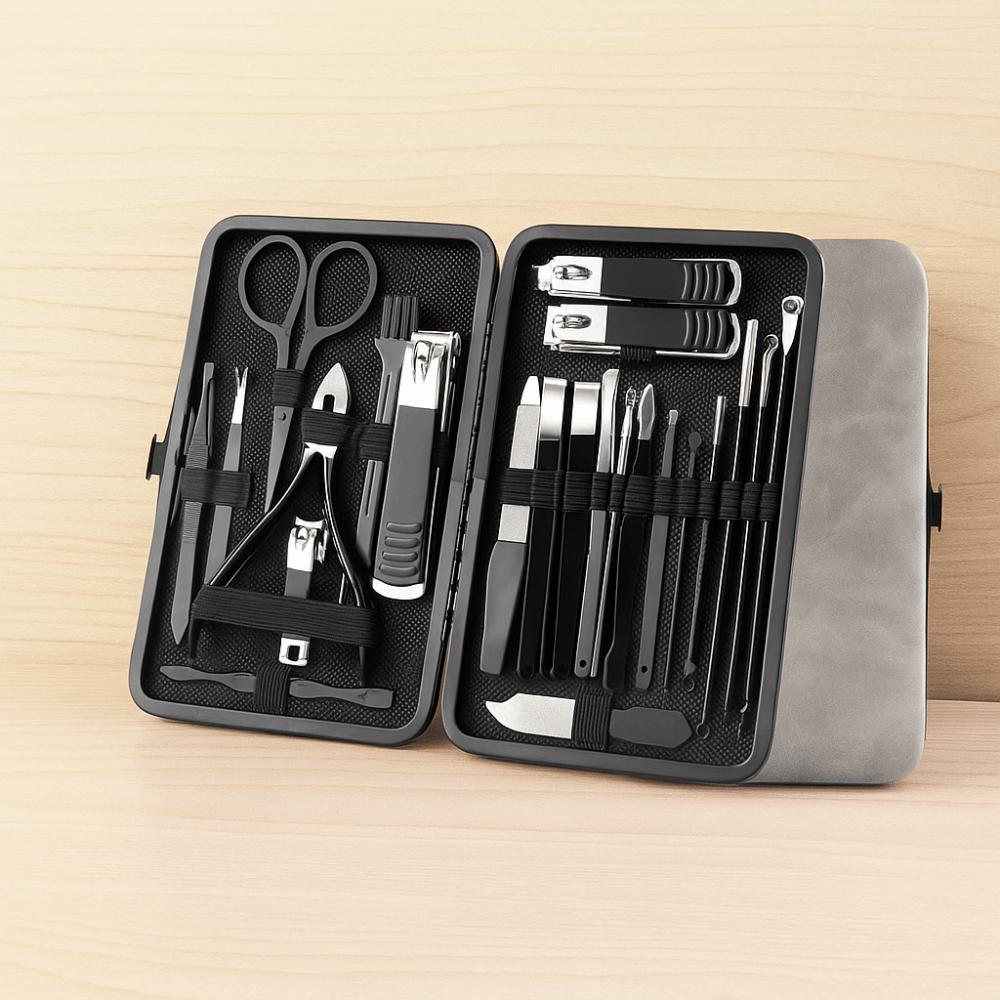 13/24pcs Anti-slip Design Stainless Steel Nail Clipper Set Sharp Pedicure Tool Kit  Facial Treatment