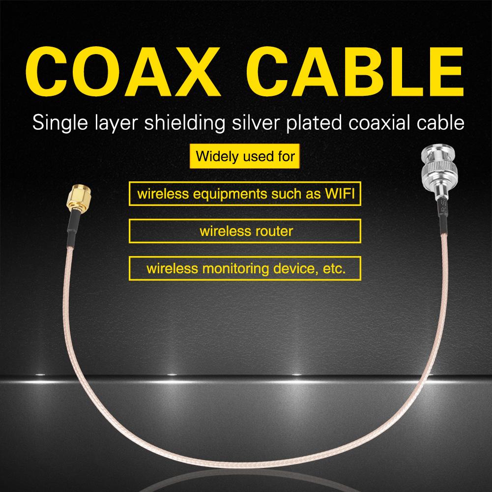 

2 шт. 50 Ом 30 см SMA Male to BNC Male RG316 коаксиальный коаксиальный кабель для адаптера удлинителя антенны