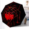 Valknut Print Automatic Umbrella, 8 Rib Iron Frame, Plastic Handle, Suitable for Outdoor Travel &Daily , Ideal Gift