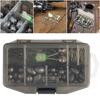 101 Pcs Carp Fishing Tackle Kit Including Weights Sinkers Carp Fishing Rigs Fishing Equipment Starter Kit for Bass Trout Salmon