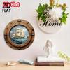 Metal Wall Art Sea Boat Porthole Sign Farmhouse Coastal Decor Wood Plaque