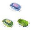 Dual Layer Soap Dispenser With Cover For Dorm Room Hygiene Storage