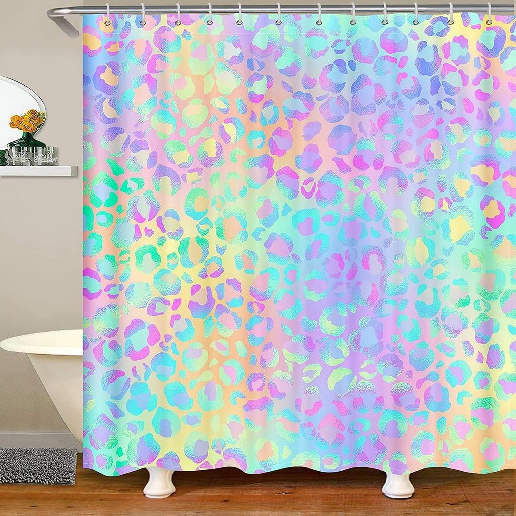 Japanese Ukiyoe Fish Shower Curtain Ocean Surfing Koi Fabric Shower Curtains Kids Boys Adult Japanese-Style Exotic Koi Animal