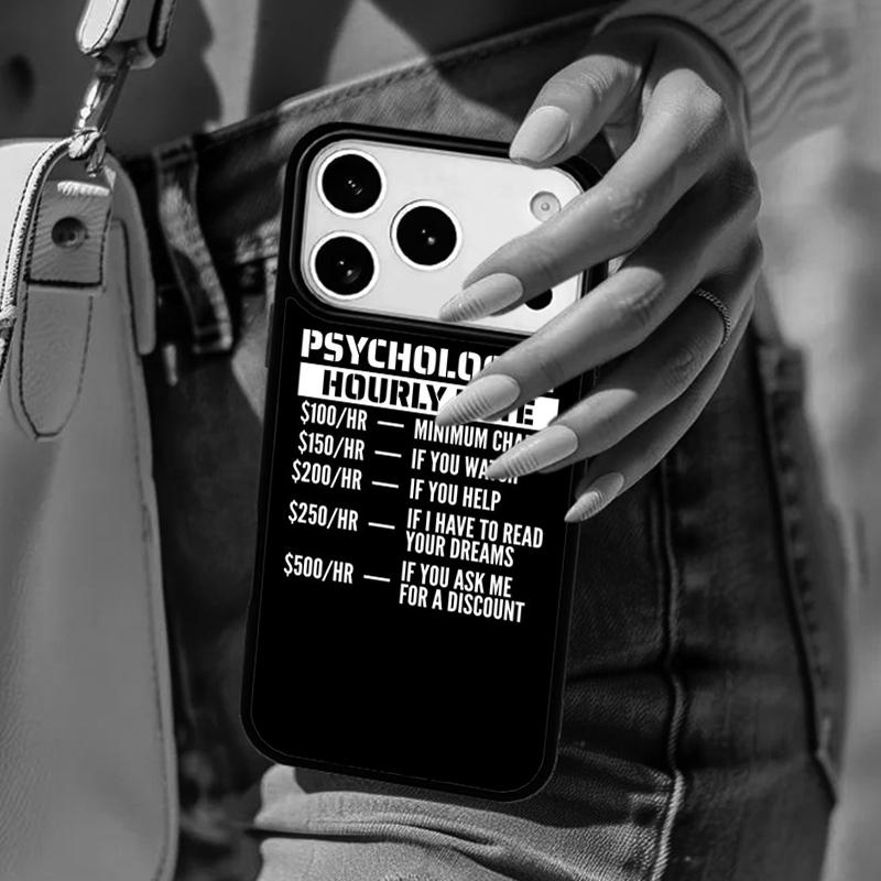 Awesome Psychologist Profession Psychology soft Phone Case For iPhone 17 Air 14 15 13 12 Max Cover For Apple 16e 11 Pro Max Plus