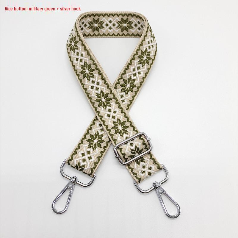 3.8cm Wide Diamond Jacquard Crossbody Strap for Bags and Backpacks.