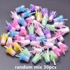 [Pastel Resin Pendant] 30pcs Resin Beverage Pendant | Various colored, striped, and solid design DIY jewelry for jewelry making,