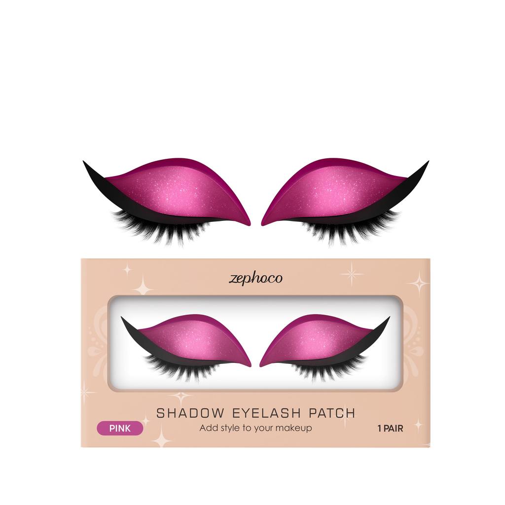 Zephoco Eyeshadow And Eyelash Stickers, Lazy Eye Shadow Eyelash Patch, 2-In-1 Reusable Eye Makeup Stickers Self-Adhesive Quick Makeup