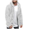 Herren Herbst Winter neue Kapuze reine Farbe lose lässige Plüschjacke