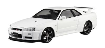 AOSHIMA Prepainted Model Series Nissan BNR34 Skyline II 2000 White Plastic Model 1/24 GT-R V Spec 03-B