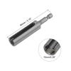 1pc 65/80/100mm Long 10/12/13/14/16/17/19mm Hex Nut Socket Slotted Extension Driver Bit Adapter 1/4" Hex Shank Cr- V