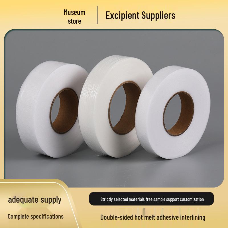 

Non-Woven Double-Sided Fusible Interlining for Textiles, Toys, Apparel, Gifts, and Packaging In Stock White 0.5cm